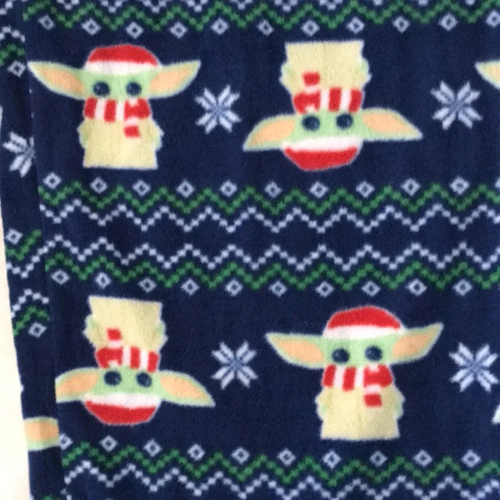 ❤️3X20 STAR WARS Mens Baby Yoda Christmas Pajamas Pants | XL